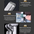 thumbnail image 2 of Titanium Alloy Magnetic Keychain - Anti-Lost Quick-Release Key Ring, Smart Locked Belt Keys Chain with Spring, 2 of 7