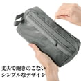 thumbnail image 4 of Unique Bargains Pencil Pen Case Large Capacity Portable Bag Gray, 4 of 6