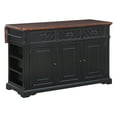 thumbnail image 3 of Palisade Kitchen Island in Engineered Wood Black Finish, 3 of 5