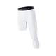thumbnail image 3 of Pantalones deportivos para hombre, pantalones de capa base, mallas de entrenamiento para correr, gimnasio, XXXL Blanco Izquierdo Largo, 3 of 9