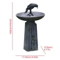 thumbnail image 7 of Wovilon Halloween Outdoor Garden Resin Bird Bath Skull Garden Decoration - Weather Resistant Polyresin-Backyard Expressions, 7 of 7
