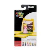 Super Mario Bros Movie Mini Princess Peach Action Figure, with Question Block (1.25)