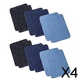 thumbnail image 1 of 3x12 Uds. Pantalones de costura multicolor, abrigos, algodón rectangular, bricolaje 4 piezas, 1 of 10