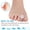 Large-2Pcs, variant on Pexmen 2/4Pcs Gel Toe Separator Hallux Valgus Bunion Corrector Toe Protector Spacer for Corns Callus Overlapping and Hammertoes