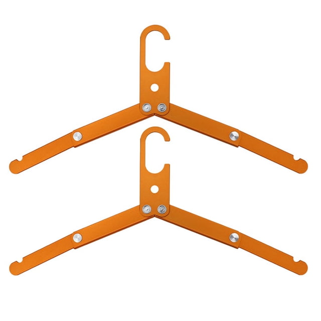 2 piezas de colgadores de ropa de aleación de aluminio,Preciosos y Plegables Esenciales para Viajar y Estantería para Secar Ropa Portátil