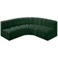thumbnail image 5 of Meridian Furniture Arc Green Boucle Fabric Modular Sectional, 5 of 8