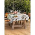 thumbnail image 2 of Outdoor Tablecloth with Umbrella Hole and Zipper, Orange Pumpkins Fall Rectangle Table Cloth 60x120 Inch Waterproof Tablecloth, Thanksgiving Botanical Sunflower Wooden Picnic Table Cover for Patio, 2 of 7