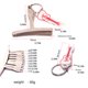thumbnail image 3 of Eigraketly Guitarra eléctrica debajo del calibre de cuerdas puente Metal acrílico Pin extractor mantenimiento de medición músico profesional Accesorios para instrumentos musicales Eigraketly OD025206-00, 3 of 6