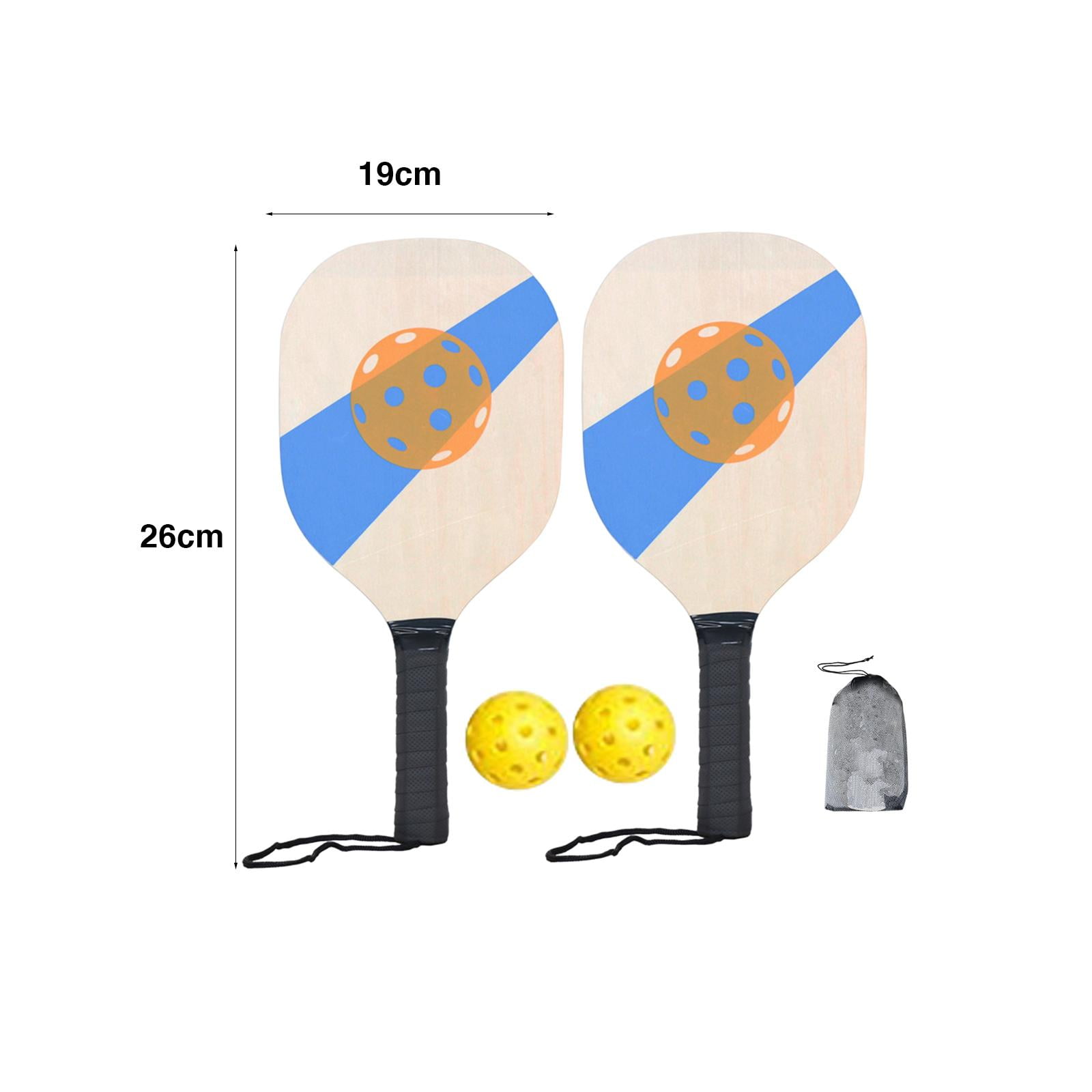 harayaa Pickleball Wood Paddle Set with Pillow Grip Beginner Racquets for Men Women Kids Style A