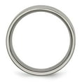thumbnail image 4 of Auriga Fine Jewelry Titanium Grooved 8mm Band for Men Size 13, 4 of 6