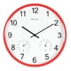 thumbnail image 2 of Reloj de Pared Soledad con Función de Higrómetro y Termómetro Minimalista Rojo, 2 of 8