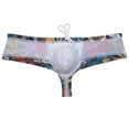thumbnail image 3 of Botmois Men's Print Boxer Briefs Bathing Suit with Drawstring Quick-dry Swim Thong Mini Bottom Swimsuit Pouch Bikini Trunks Jockstrap Underwear Maple Leaf XL, 3 of 4