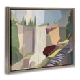 thumbnail image 3 of Stupell Industries Yosemite & Mist Trail Brown Framed Floater Canvas Wall Art, design by Melba Browne, 3 of 9