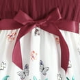 thumbnail image 6 of Taybagh Girls Dresses Summer Ruffles Sleeveless Dress Floral Prints Bow Fashion Ribbed Clothes, 6 of 8