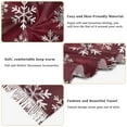 thumbnail image 5 of FORMRS Womens Scarf Winter Soft Long Big Warm Shawls Wrap Tassel Scarves, Red Snowflakes Pattern, 5 of 9