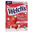 thumbnail image 1 of Welch's Fruit 'N Yogurt Collations de Fruits Moelleuses à la Fraise, 20g, 22 Sachets, 1 of 5