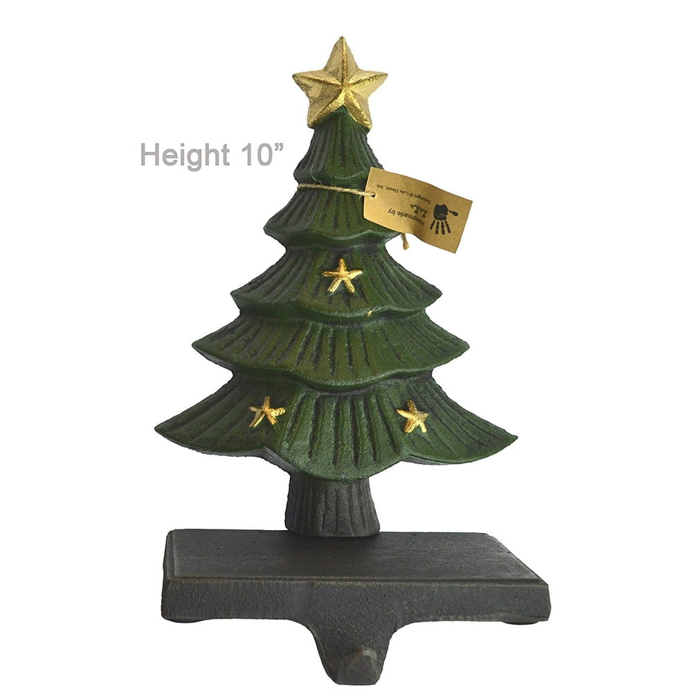 Lulu Decor, Cast Iron Decorative Christmas Tree Stocking Holder