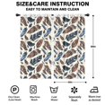 thumbnail image 2 of Blackout Kids Curtains,Blue and Brown Feather Pattern Childrens Insulated Curtains Set Of 2,Bedroom Essentials,Toddler Room Decor 42x84in(106x213cm), 2 of 5