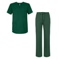 thumbnail image 1 of Adar Universal Unisex Scrub Set - Unisex V-Neck Scrub Top & Tapered Drawstring Scrub Pants, 1 of 7