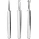 thumbnail image 1 of Blackhead Remover Kit - Blackhead Tweezers Removal Tool 3 pcs Comedone Pimple Extractor Tool, Acne Blemish Kit for Blackhead, pimple Tool, Curved Bla, 1 of 5