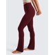 thumbnail image 4 of Pantalones CRZ YOGA Butterluxe Mini Acampanados 80 cm Rojo Merlot S, 4 of 5