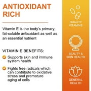 Mulittea Vitamin E 670mg (1000 iu ) dl-Alpha, Dietary Supplement for Antioxidant Support, 360 Softgels