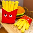 thumbnail image 3 of Kripyery Chips Plush Toy Super Soft Realistic Looking Vibrant Color Vivid Expressions Non-Fading Fried Chips Funny Stuffed Toy Hamburger Throw Pillow Home Supplies, 3 of 8