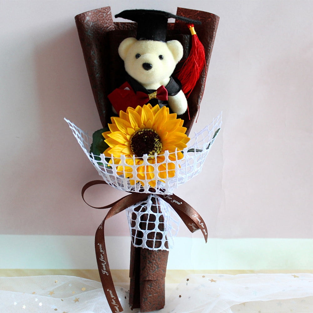 graduation bear bouquet