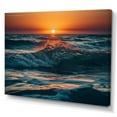 thumbnail image 2 of Designart "Ocean Tranquility III" Modern Landscape Beach Canvas Wall Art, 2 of 5