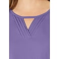 thumbnail image 2 of Catherines Women's Plus Size Suprema Pleat-Neck Tee, 2 of 4