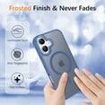 thumbnail image 2 of BENTOBEN Case for iPhone 17 Compatible with Mag-Safe 6.3" Metal Frame Slim Tpu Matte Shockproof Protective Cover Blue, 2 of 7