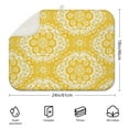 thumbnail image 2 of Oversized boho floral drying mat 18x24 Inch, thick microfiber fabric, great for absorbing moisture and protecting counters, 2 of 5