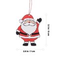 thumbnail image 3 of 2 Boxes/12PCS Xmas Tree Decorative Wooden Pendant Santa Penguin Hanging Decor, 3 of 9