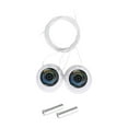 thumbnail image 1 of KLKCMS Rotating Automatic Buckle Tieless Shoelaces for Sneakers Athletic Shoe Boots White, 1 of 9