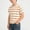 Orange, variant on CYRBOKO Boys Striped T-Shirts, Casual Summer Pullover Cotton Short Sleeve Tops White Size 7-8 T