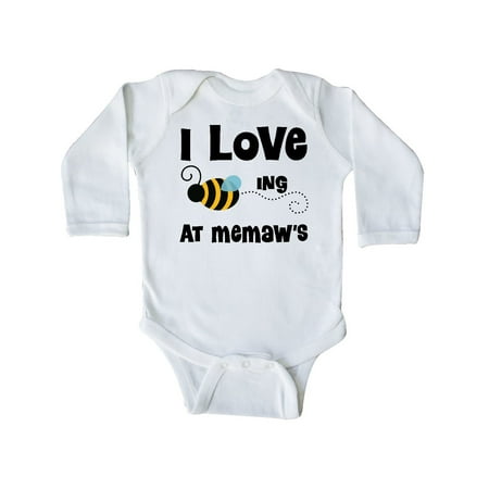 

Inktastic Memaw’s House Bee Gift Baby Boy or Baby Girl Long Sleeve Bodysuit