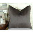 thumbnail image 4 of Thomas Collection Dark Brown Mink Faux Fur Throw Pillow - 17425, 4 of 5