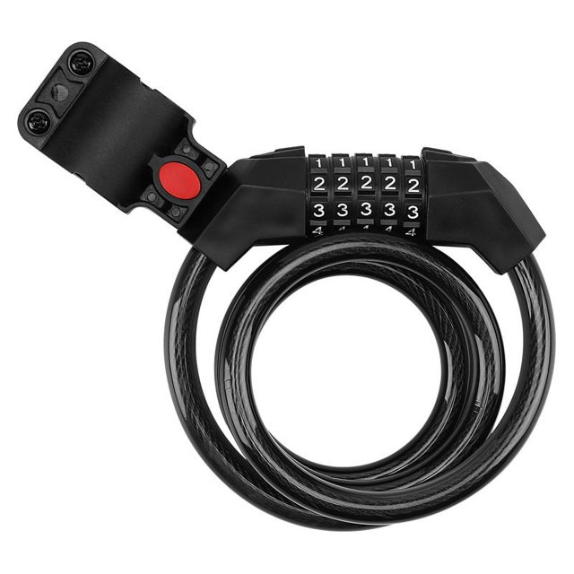 Candado de combinación de bicicleta-cable de acero transparente de 1,2 m Ormromra CPB-DE-HJJ-26-1