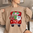 thumbnail image 1 of zanvin Chandails en Molleton pour Femmes, Mode Femme Manches Longues Col Rond T-Shirt Imprimé Blouse Ample, Kaki, TG, 1 of 3