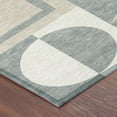 thumbnail image 3 of Addison Rugs Chantille Indoor/Outdoor Transitional Geometric Ivory Machine Washable Rectangle Rug, 3' x 5', 3 of 8