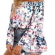 thumbnail image 5 of Blusa con volantes de manga larga acampanada informal con hombros descubiertos para mujer Camisa holgada y elegante con volantes, 5 of 6