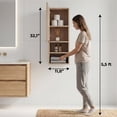 thumbnail image 5 of Mila Bathroom Cabinet with Single-Door Compartment, Two Interior Shelves, Dual External shelves, 5 of 8