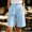 Sky Blue, variant on Women's Wide Leg Shorts Baeitkot Women's High Waisted Shorts Pleated Wide Leg Knee Length Casual Shorts with Pockets for Work Office Pink XL