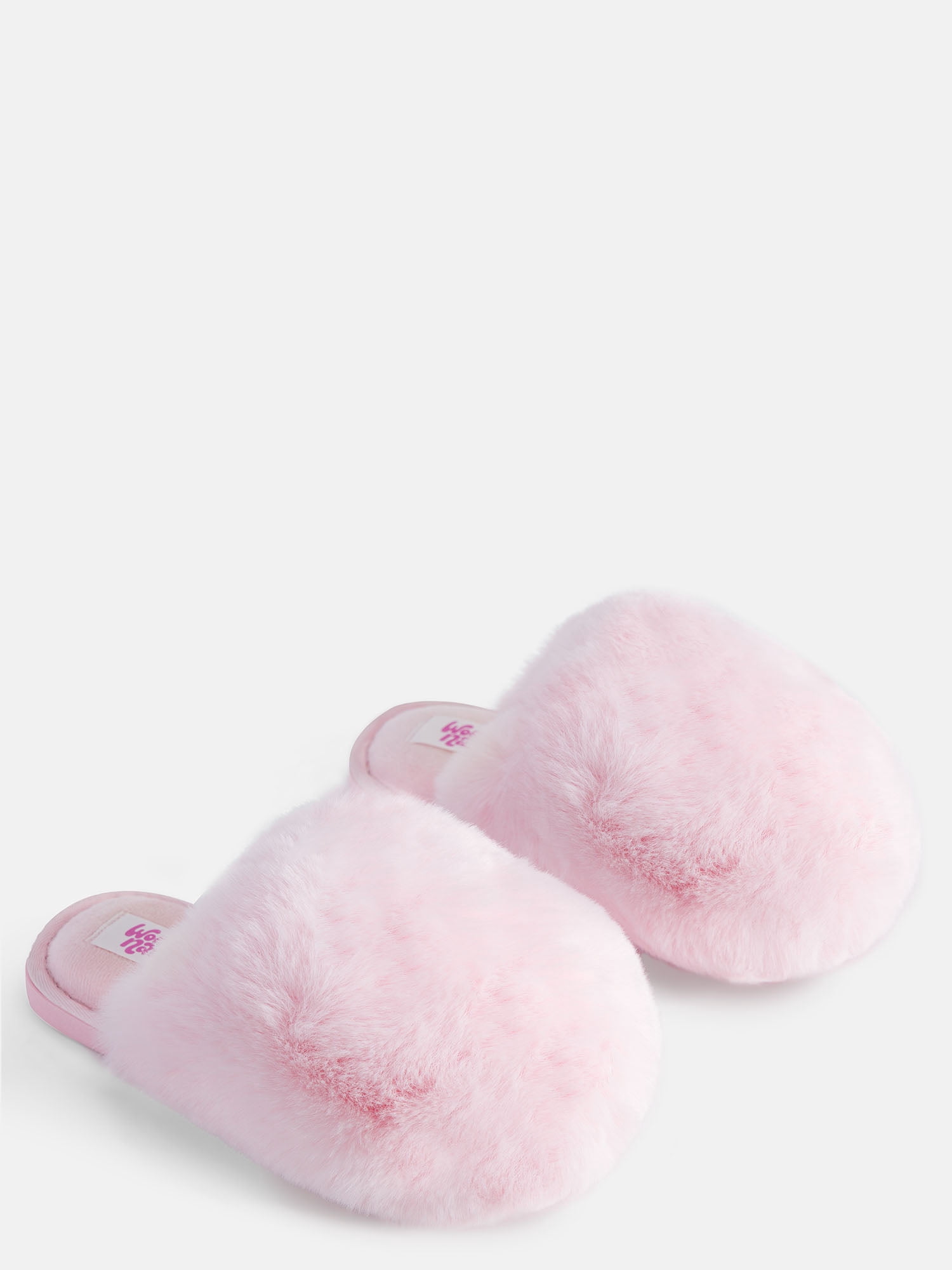 Wonder Nation Toddler, Little & Big Girls Faux Fur Puff Slippers