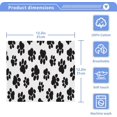 thumbnail image 5 of GZHJMY Black Graffiti Paw Face Wash Towel Cotton Towel Soft Cleansing Hand Towel Reusable 12 * 12in, 5 of 7