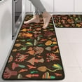 thumbnail image 2 of Kitchen Rugs Sets Of 2,Colorful Mushroom Plant Brown Pattern Anti Fatigue Kitchen Mat Rugs Non Slip Washable,Decorative Kitchen Floor Mats for Kitchen,Sink,Laundry,17"x47"+17"x47", 2 of 5