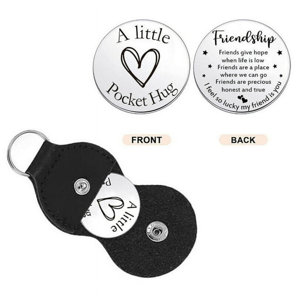 Pocket Hug Token with Pouch Inspirational Little Keepsake Gifts For Friend Lover