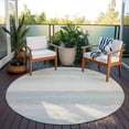 thumbnail image 6 of Addison Rugs Chantille Indoor/Outdoor Transitional Modern Ivory Washable Round Rug, 8' x 8', 6 of 6