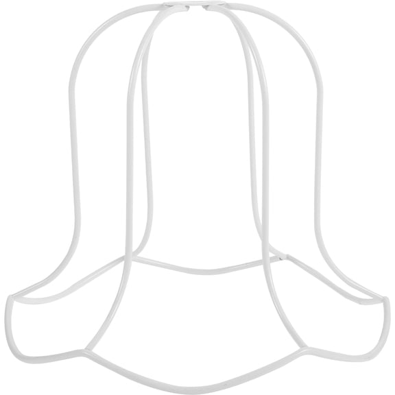Tineasur White Metal Lampshade Frame for Light Use with Fine Workmanship and Durability 6.5 Inches