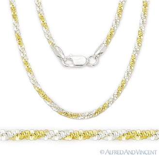 1.1mm Round Box Link .925 Sterling Silver 14k Yellow Gold-Plated Chain 1.1mm Round Box Link .925 Sterling Silver 14k Yellow Gold-Plated Chain
